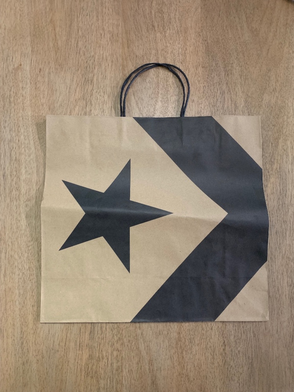 Converse Paper reusable Bag Brown and black Gift Bag